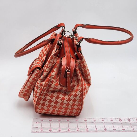 Nine West Vintage Red Houndstooth Bag with Matching Phone Case - Picture 13 of 14